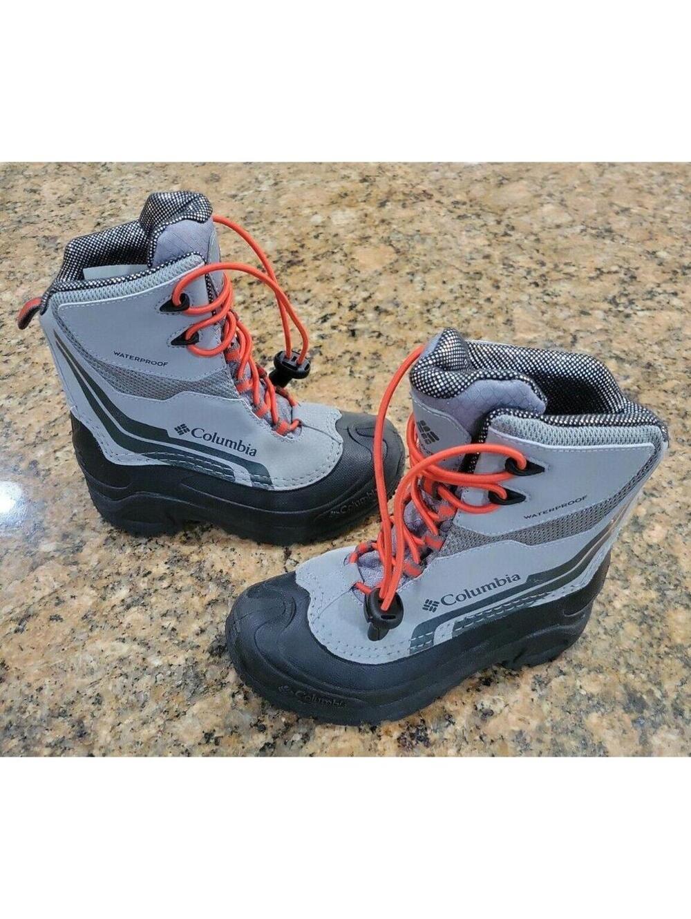 Columbia Unisex Child Youth Bugaboot Plus Iv Omni Heat Snow Boot Gray Shoe 1 New
